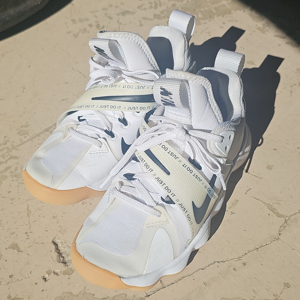 Nike React HyperSet Volleyball Shoes - White/Gum Light